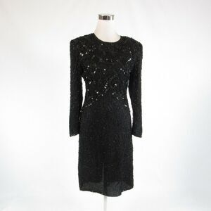 Black SILKY NITES BY CHERISH sheath dress M